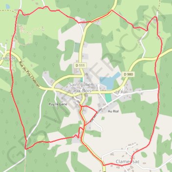 Itinéraire Le chemin des marchands de parapluies - Saint-Julien-aux-Bois, distance, dénivelé, altitude, carte, profil, trace GPS