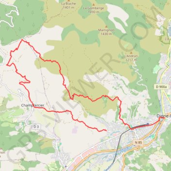 Itinéraire Les Sources du Rouveyret, distance, dénivelé, altitude, carte, profil, trace GPS