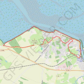 Itinéraire Saint valery sur Somme, distance, dénivelé, altitude, carte, profil, trace GPS