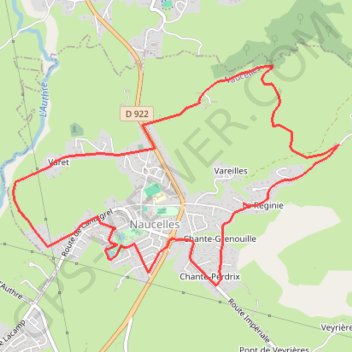 Itinéraire Autour de Naucelles, distance, dénivelé, altitude, carte, profil, trace GPS