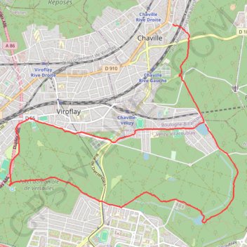 Itinéraire Randonnée à Meudon, distance, dénivelé, altitude, carte, profil, trace GPS