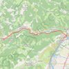 Itinéraire tronçon1_Track no: 1, distance, dénivelé, altitude, carte, profil, trace GPS