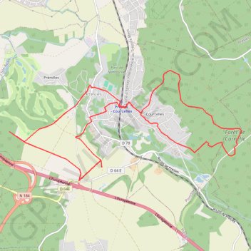 Itinéraire Presles Les Mégalithes, distance, dénivelé, altitude, carte, profil, trace GPS