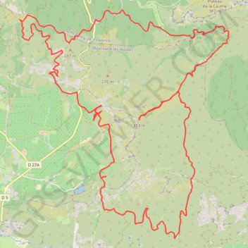 Itinéraire Alpilles la calans, distance, dénivelé, altitude, carte, profil, trace GPS