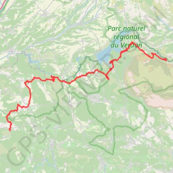 Itinéraire GR99 Randonnée de Saint Martin-de-Pallières aux Gorges du Verdon (Var), distance, dénivelé, altitude, carte, profil, trace GPS