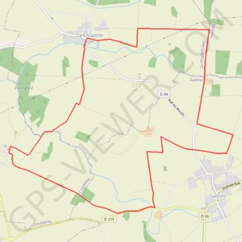 Itinéraire Les côteaux Capelligérois - La Chapelle-Iger, distance, dénivelé, altitude, carte, profil, trace GPS