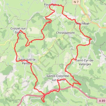 Itinéraire Rando des Crêtes - Fourneaux, distance, dénivelé, altitude, carte, profil, trace GPS