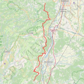 Itinéraire Boffres - Saint-Montan, distance, dénivelé, altitude, carte, profil, trace GPS