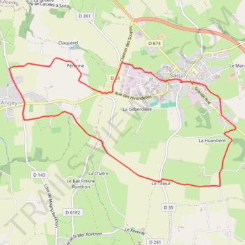 Itinéraire Parcours 9.5Km, distance, dénivelé, altitude, carte, profil, trace GPS