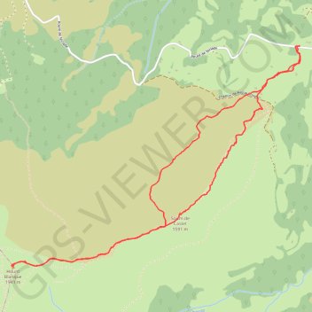 Itinéraire Liset de Hount Blanque - Campan Peyras, distance, dénivelé, altitude, carte, profil, trace GPS