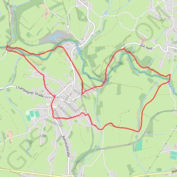Itinéraire Narzissenweg Weywerz, distance, dénivelé, altitude, carte, profil, trace GPS