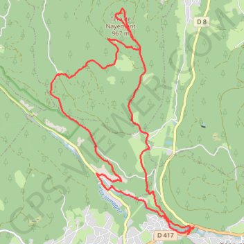 Itinéraire Tête de Nayemont, distance, dénivelé, altitude, carte, profil, trace GPS