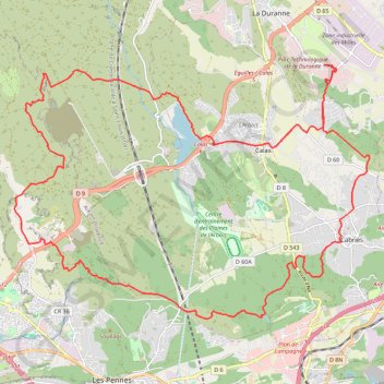 Itinéraire GPX Download: Bassin du Réaltor – Sous les bambous boucle au départ de Robolle, distance, dénivelé, altitude, carte, profil, trace GPS