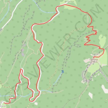 Itinéraire La Pinéa, distance, dénivelé, altitude, carte, profil, trace GPS