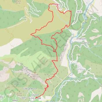 Itinéraire Cros d'utelle gorges de la vesubie, distance, dénivelé, altitude, carte, profil, trace GPS