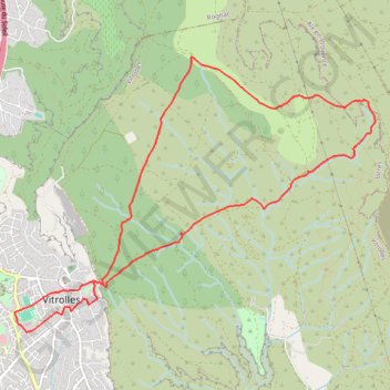 Itinéraire Salle des fetes l'arbois, distance, dénivelé, altitude, carte, profil, trace GPS