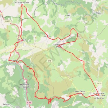 Itinéraire Trace 2, distance, dénivelé, altitude, carte, profil, trace GPS