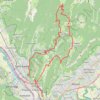 Itinéraire Charmant Som-Crêtes du Mont Fromage, distance, dénivelé, altitude, carte, profil, trace GPS