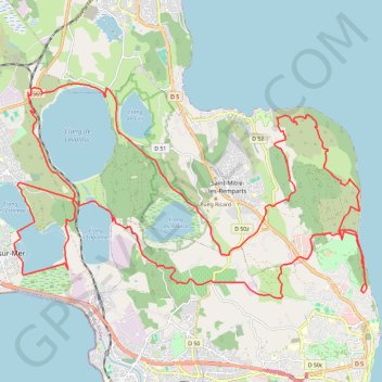 Itinéraire Circuit VTT des Etangs au départ de Martigues, distance, dénivelé, altitude, carte, profil, trace GPS