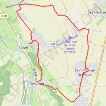 Itinéraire Le camp cigarette - Paluel, distance, dénivelé, altitude, carte, profil, trace GPS