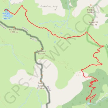 Itinéraire track, distance, dénivelé, altitude, carte, profil, trace GPS