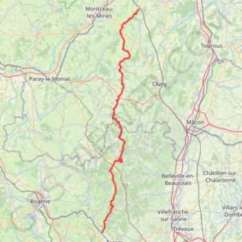 Itinéraire Le Puley - Les Sauvages, distance, dénivelé, altitude, carte, profil, trace GPS