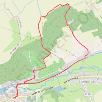 Itinéraire Dombasle_2020-07-12, distance, dénivelé, altitude, carte, profil, trace GPS