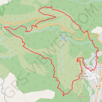 Itinéraire Circuit des Neuf Riaux, distance, dénivelé, altitude, carte, profil, trace GPS