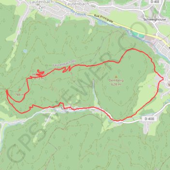Itinéraire Le Hohrupf depuis Buhl, distance, dénivelé, altitude, carte, profil, trace GPS