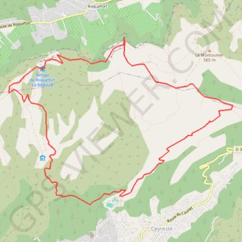 Itinéraire Ceyreste - Les Balcons, distance, dénivelé, altitude, carte, profil, trace GPS