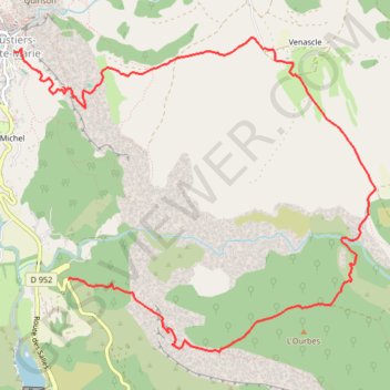 Itinéraire Moustiers Sainte Marie, distance, dénivelé, altitude, carte, profil, trace GPS