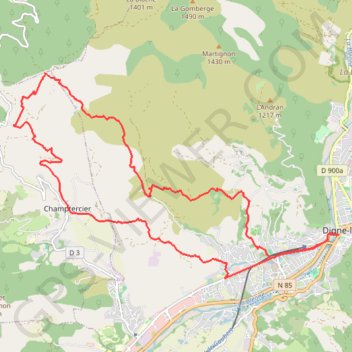 Itinéraire Les Sources du Rouveyret, distance, dénivelé, altitude, carte, profil, trace GPS
