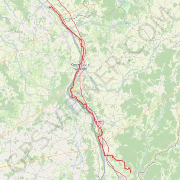 Itinéraire GR3 De Parigny-les-Vaux (Nièvre) à Ousson-sur-Loire (Loiret), distance, dénivelé, altitude, carte, profil, trace GPS