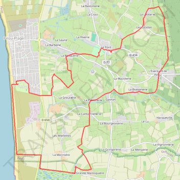 Itinéraire 2 - 14km - CAMPING, distance, dénivelé, altitude, carte, profil, trace GPS