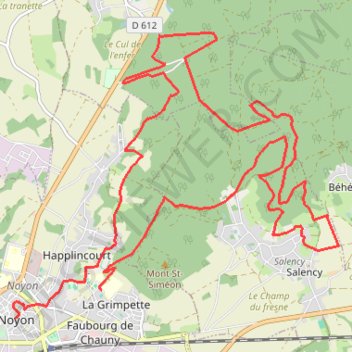 Itinéraire La 1418 Noctrail 2023 21km, distance, dénivelé, altitude, carte, profil, trace GPS