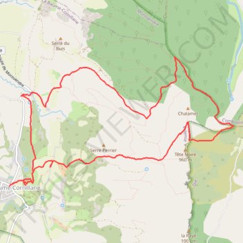 Itinéraire La Baume Cornillane, distance, dénivelé, altitude, carte, profil, trace GPS
