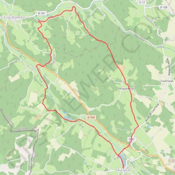 Itinéraire Payrignac, distance, dénivelé, altitude, carte, profil, trace GPS