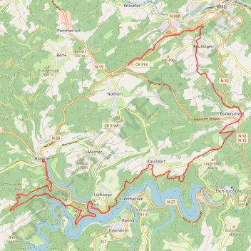 Itinéraire Tracé 568, distance, dénivelé, altitude, carte, profil, trace GPS