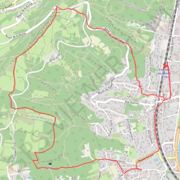 Itinéraire Du côté de Couzon-au Mont d'Or, distance, dénivelé, altitude, carte, profil, trace GPS