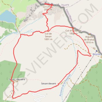 Itinéraire Le Linleu depuis Sevan-devant, distance, dénivelé, altitude, carte, profil, trace GPS