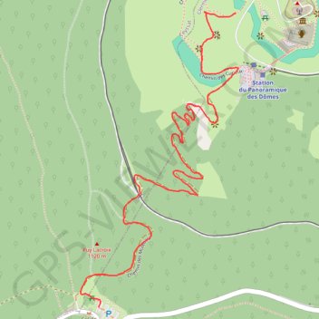 Itinéraire Le Puy de Dome, distance, dénivelé, altitude, carte, profil, trace GPS