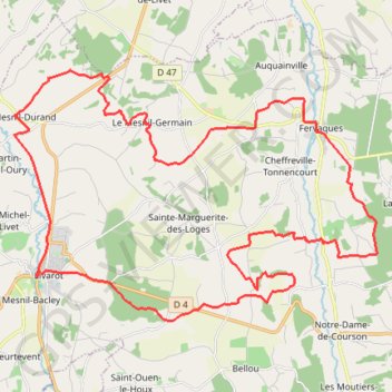 Itinéraire Randonnée Livarot, distance, dénivelé, altitude, carte, profil, trace GPS