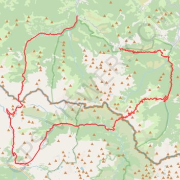 Itinéraire Col de la Core - Port d'Aulat-Montgarri - Port d'Urets, distance, dénivelé, altitude, carte, profil, trace GPS