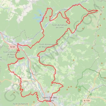 Itinéraire GRP NORD, distance, dénivelé, altitude, carte, profil, trace GPS