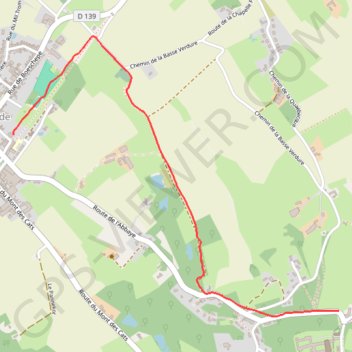 Itinéraire Mont des cats - Godewaersvelde, distance, dénivelé, altitude, carte, profil, trace GPS