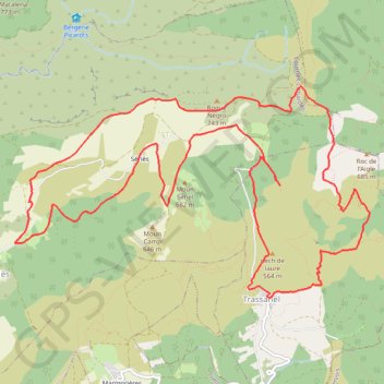 Itinéraire Le circuit des Maquisards - Fournes-Cabardès, distance, dénivelé, altitude, carte, profil, trace GPS