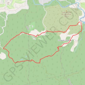 Itinéraire Serminier, distance, dénivelé, altitude, carte, profil, trace GPS