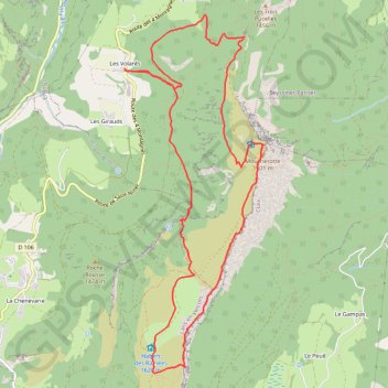 Itinéraire Moucherotte par le Pas de la Bergère, distance, dénivelé, altitude, carte, profil, trace GPS