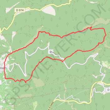 Itinéraire Flassan et la Chapelle Saint Jean, distance, dénivelé, altitude, carte, profil, trace GPS