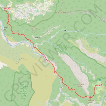 Itinéraire brouter_hiking-beta_0, distance, dénivelé, altitude, carte, profil, trace GPS